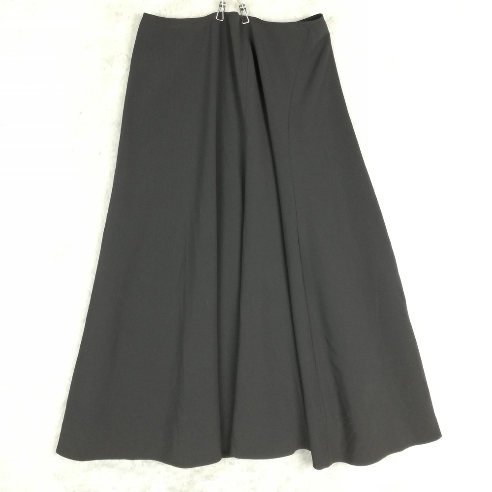 Jones New York Womens Skirt A Line Midi Charcoal Gray Lined Flowy 8‎